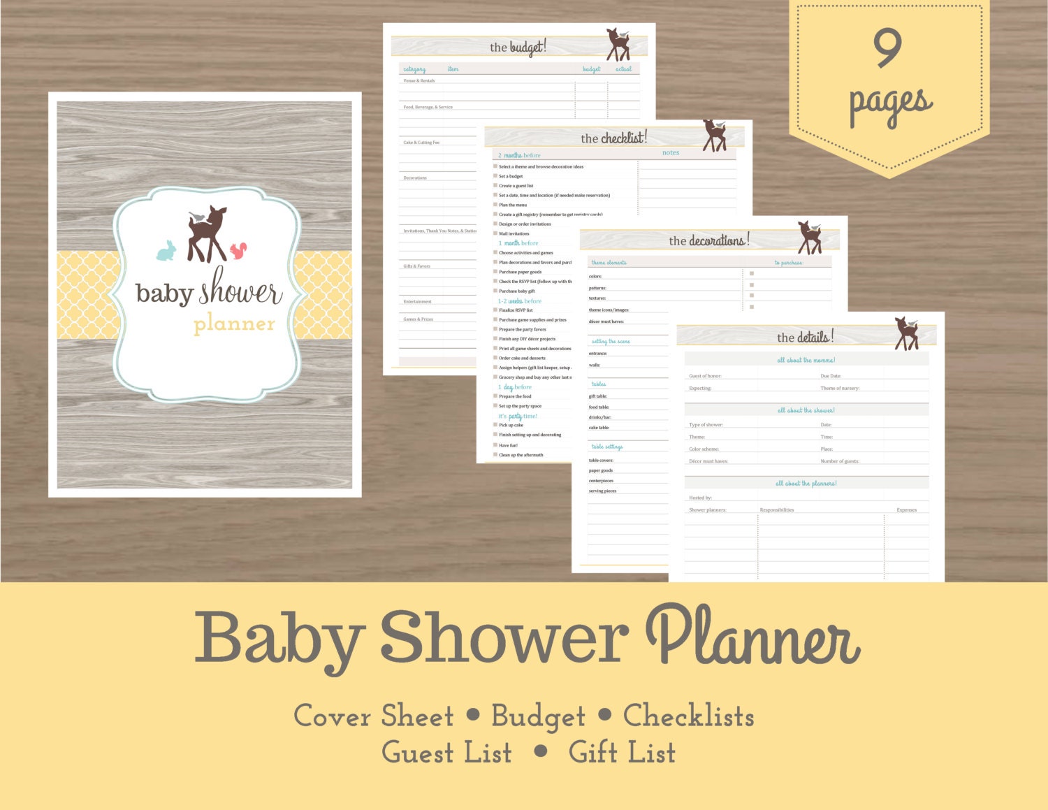 Baby Shower Planner Baby Shower Checklist Pregnancy