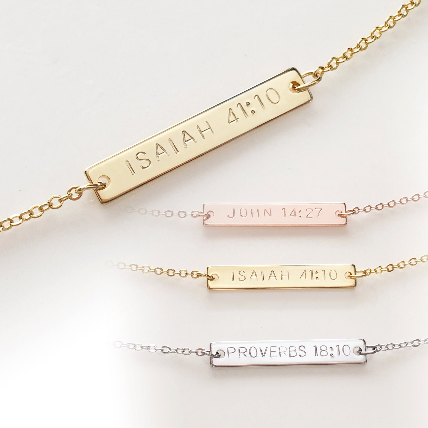 Christian Necklace Christian Jewelry Faith by MignonandMignon