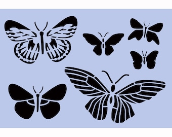 Butterfly stencil | Etsy