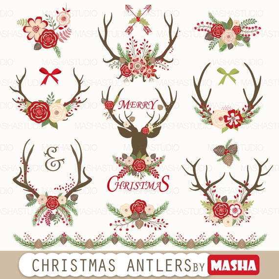 christmas clipart christmas antlers with antler christmas clipart christmas antlers with antler