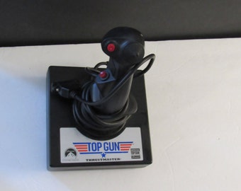 1996 Vintage Thrustmaster's Official TOP GUN Joystick for PC 15 pinned