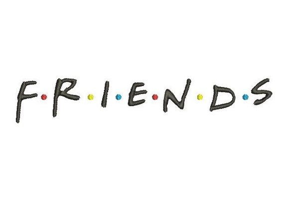 Friends Logo Machine Embroidery Design File Instant by InaHoop