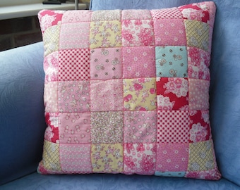 Hand Stitched Quilted Cushion Cover