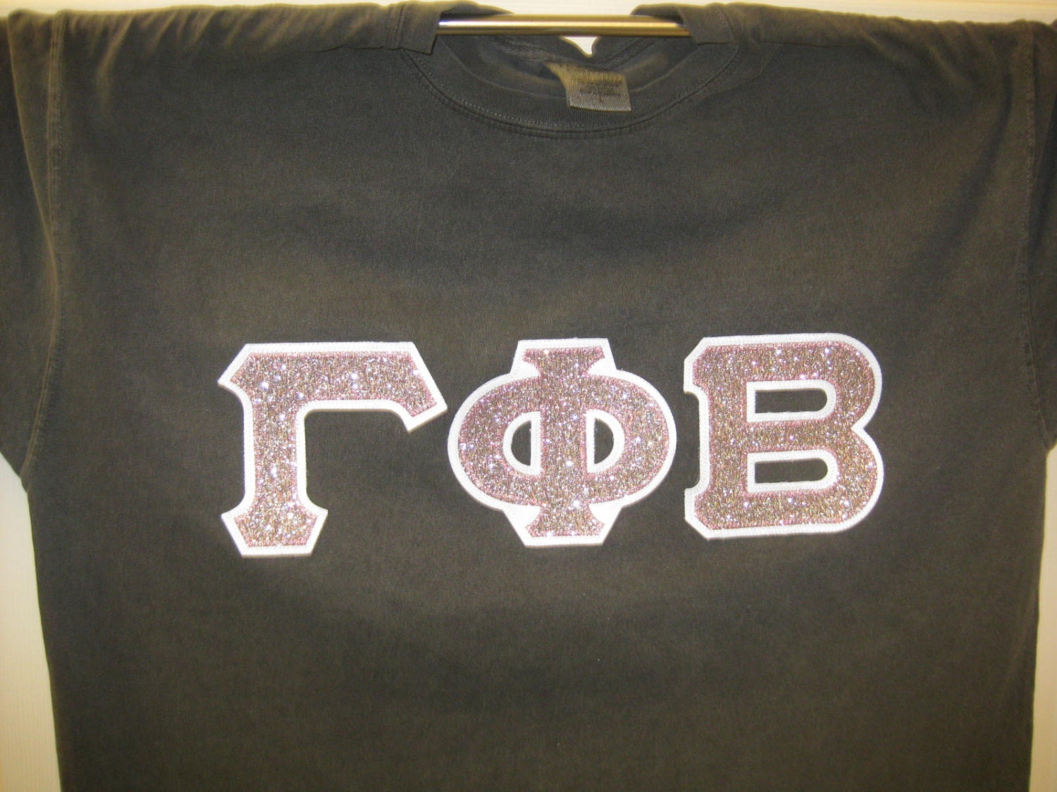 Sorority Letter Shirt Pepper Dark Gray Shirt in VARIOUS