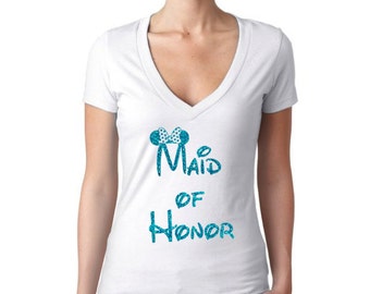 disney maid of honor shirt