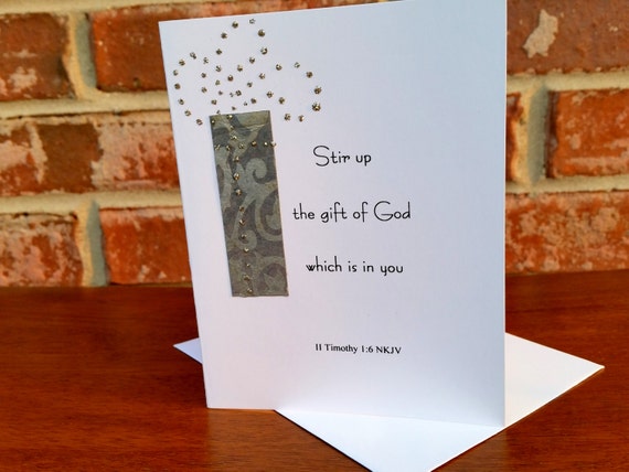 Stir Up The Gift Of God Encouragment Card 2 By Itsyourseason