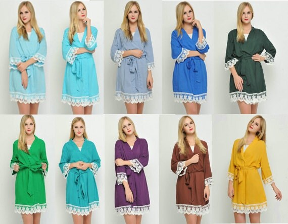 set of bridesmaids robes