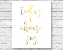 Unique choose joy print related items | Etsy