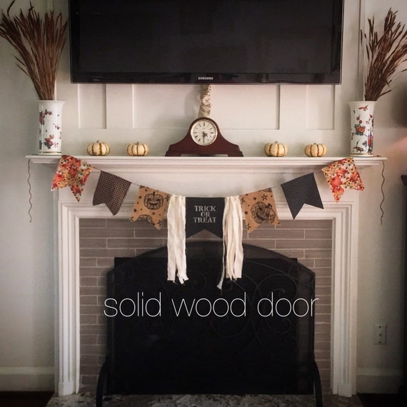 Halloween Fall Bunting Banner Fireplace Banner Flag Banner