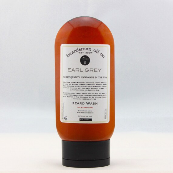 Beard Wash Earl Grey Liquid Soap Shampoo