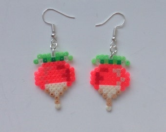 Luna Lovegood Radish Perler Bead Earrings - Harry Potter Inspired