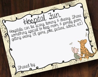 Winnie the Pooh Hospital Fun Cards ~ INSTANT DOWNLOAD