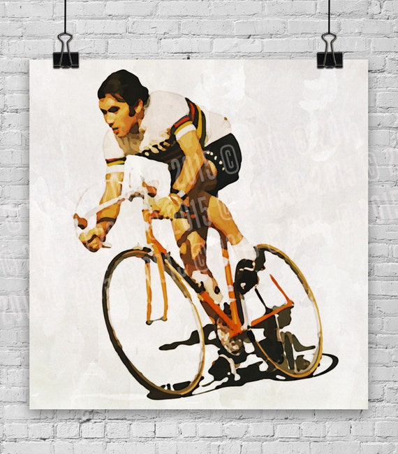 Eddy Merckx Watercolor Print / Poster