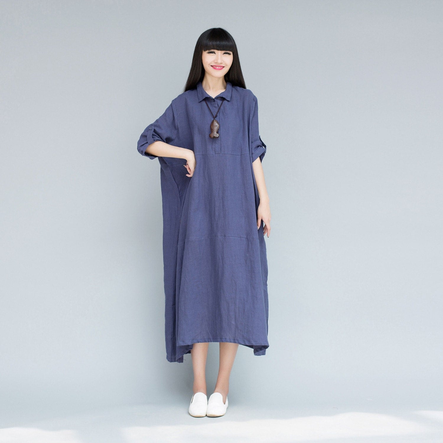 Women summer dress loose fitting maxi dress cotton by 2014shop