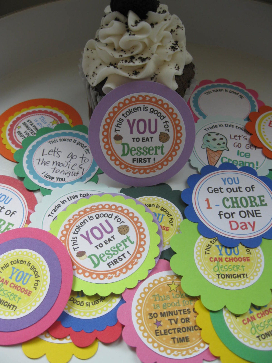 Kids Reward Tokens And Chore Cards Too Set Of 16