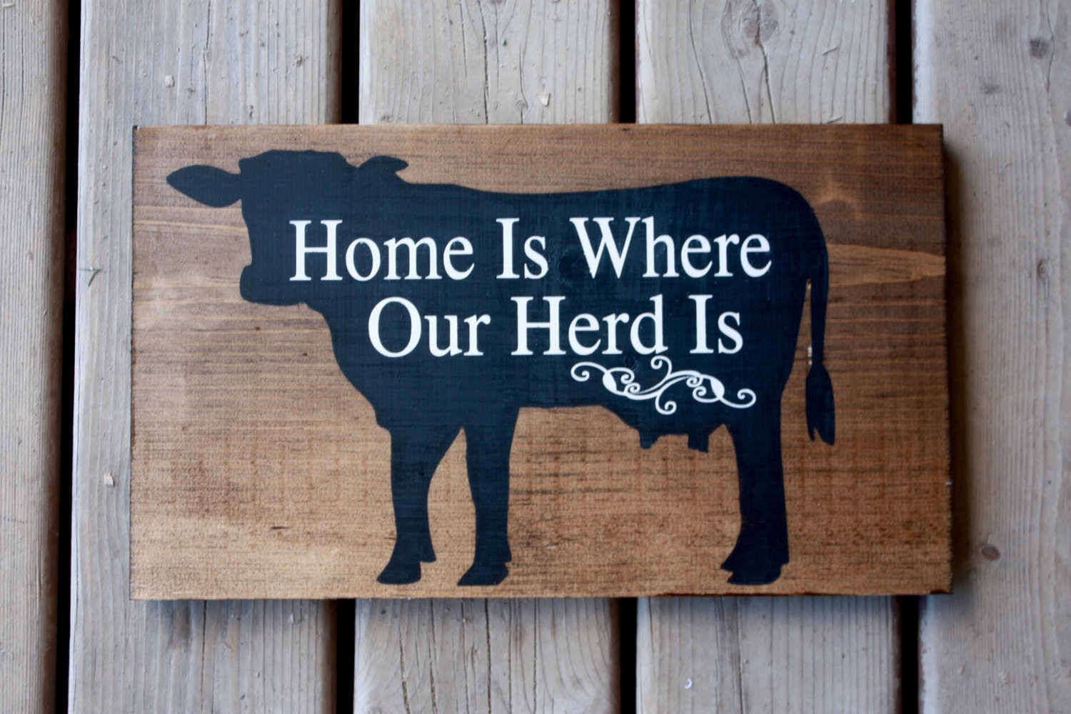 Download Farm sign decor cow farmer dairy beef home is where our