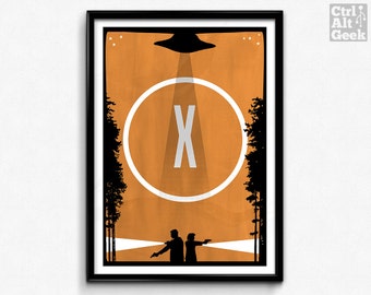 I Want To Believe // X-Files, Mulder & Scully, Fox Mulder Print, X-Files Poster, X-Files Print, David Duchovny, Gillian Anderson Poster