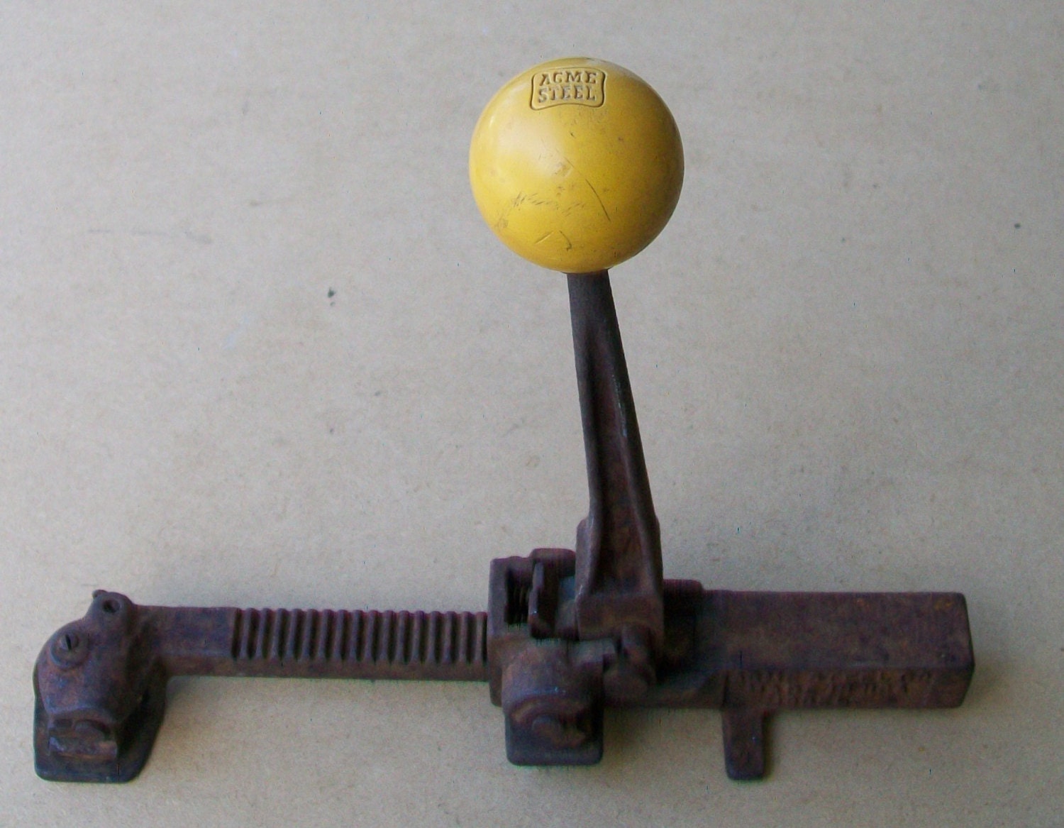 Vintage Industrial Salvage Gear Shift Acme Steel Steampunk