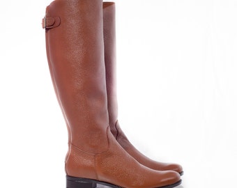 Brown Leather Riding Boots
