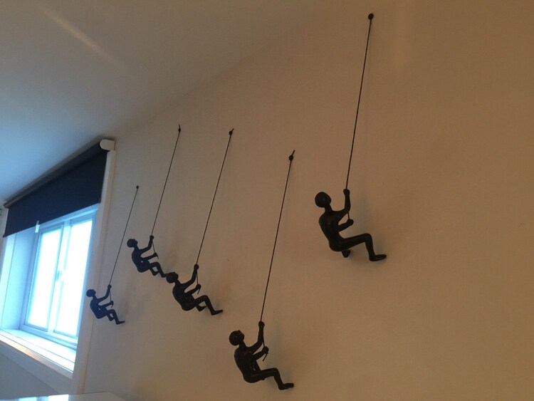 Climbing man wall art set of 10 pieces by MTLDecor on Etsy