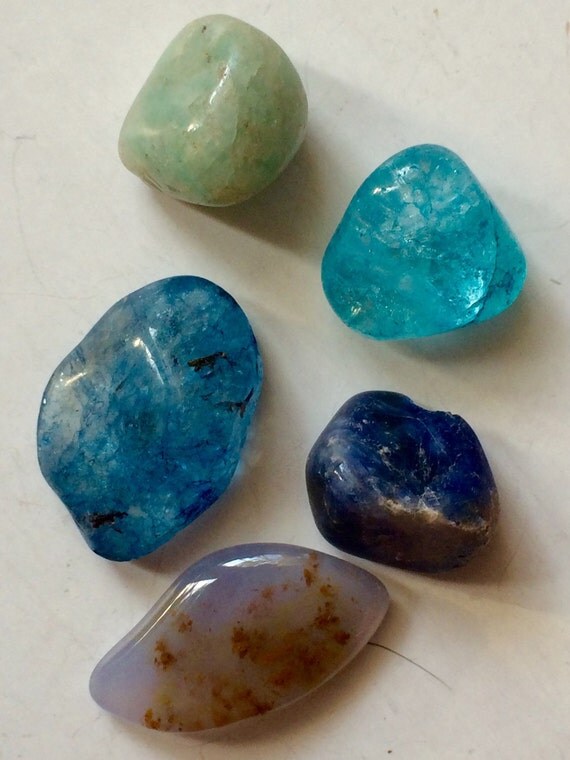 Mixed lot polished semiprecious stones for crafting or