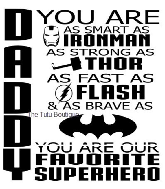 Download Daddy You are Our Favorite Superhero SVG Father's day