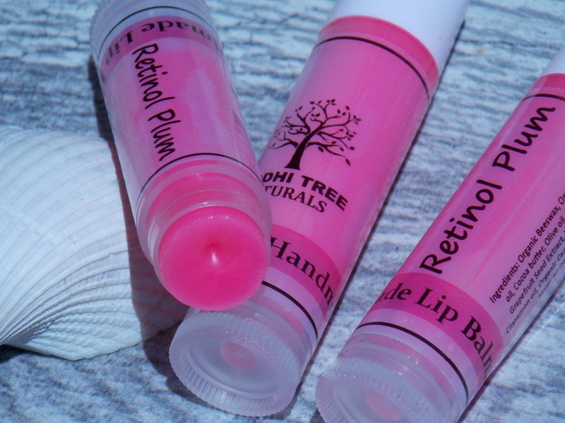 SPF20 Anti Aging Retinol Dry lips Lip balm Handmade lip