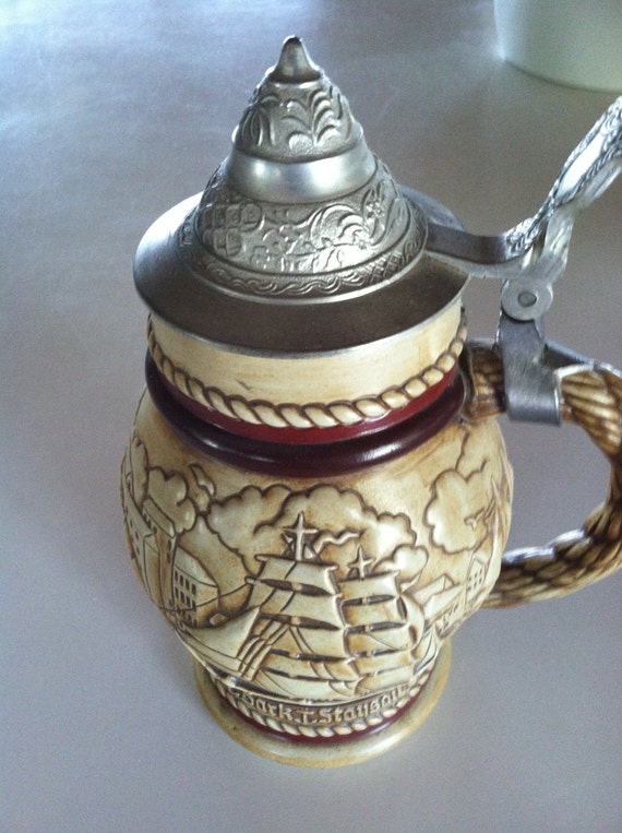 Avon Beer Stein 470688 Handcrafted in Brazil 1977 Ceramarte