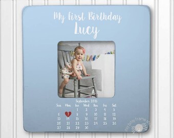 Baby Birthday Frame First Birthday Gift 1st Birthday 1st Birthday Gift Unique Birthday Gift Baby Birthday My First Calendar IB3FSBABY