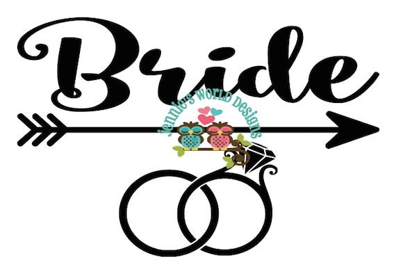 Download Bride Wedding Rings Arrow SVG PNG JPEG Cut File