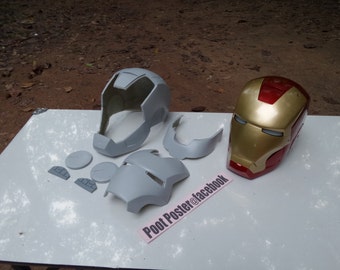 Iron man helmet mark 7 raw cast replica scale 1:1 Special Edition