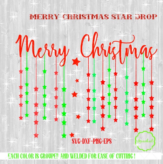 Download Items similar to Christmas SVG File, String Lights Merry ...