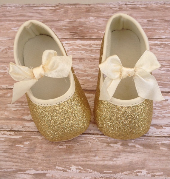 Baby Girl Shoes baby shoes gold baby shoes by TinyStarsBoutique