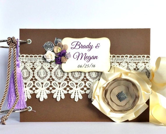 Wedding Album - Wedding Scrapbook Album - Custom Wedding Photo Album - Wedding Memory Book - Personalized Anniversary Gift - Love Album