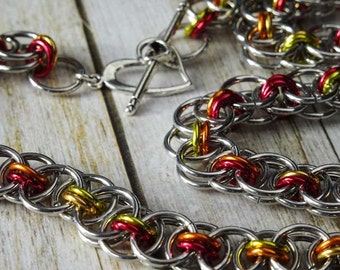 DIY Chain Maille Necklace Kit Pretty Parallel