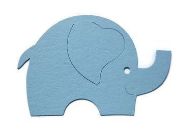 Paper Elephant Die Cuts Set of 25