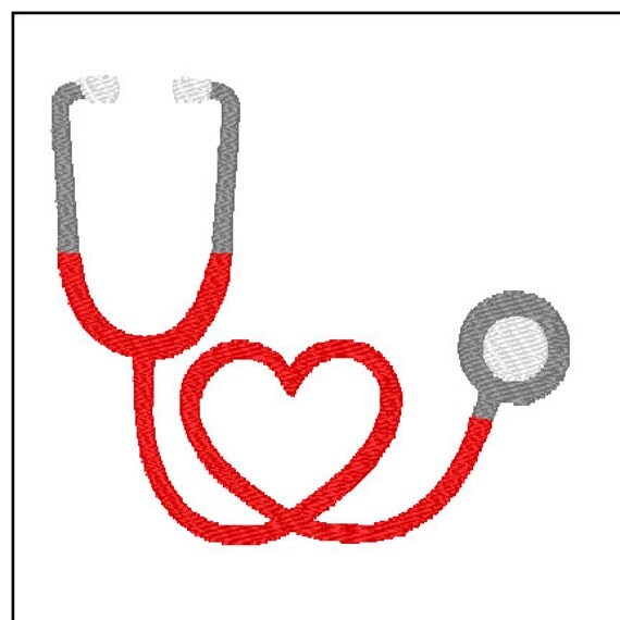 Stethoscope Embroidery Design from DesignerStitched on Etsy Studio