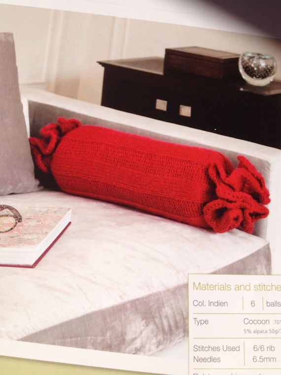 Bolster Cushion Knitting Pattern