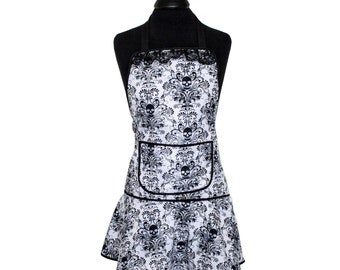 Okotoks Black and White Apron