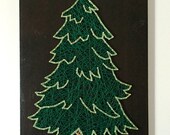 Items similar to Pine Tree String Art - Handmade on Etsy