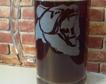 Custom Beer Mug - Personalized Beer Mug -Custom Beer Mug Large - Husband gift - Etched Glassware - Personalized Groom Gift -