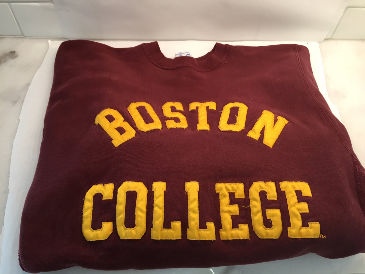 Vintage football jersey sweatshirt Boston College XL cotton sports