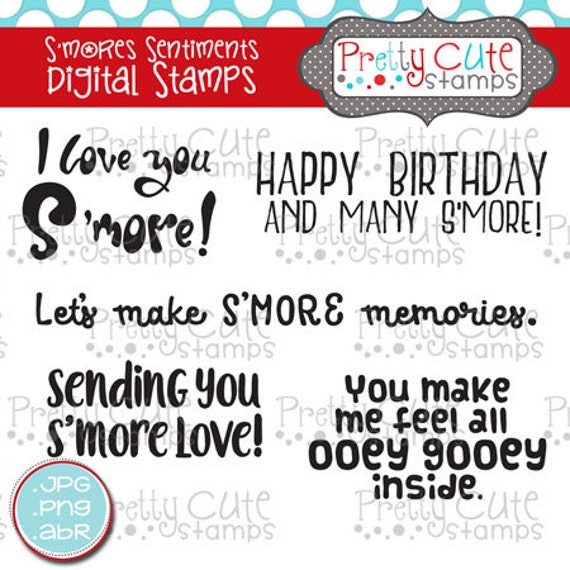 S'mores DIGITAL Stamp Set