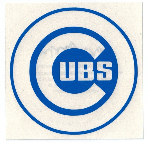 Chicago Cubs Sticker Window Decal Bumper Sticker Lap Top