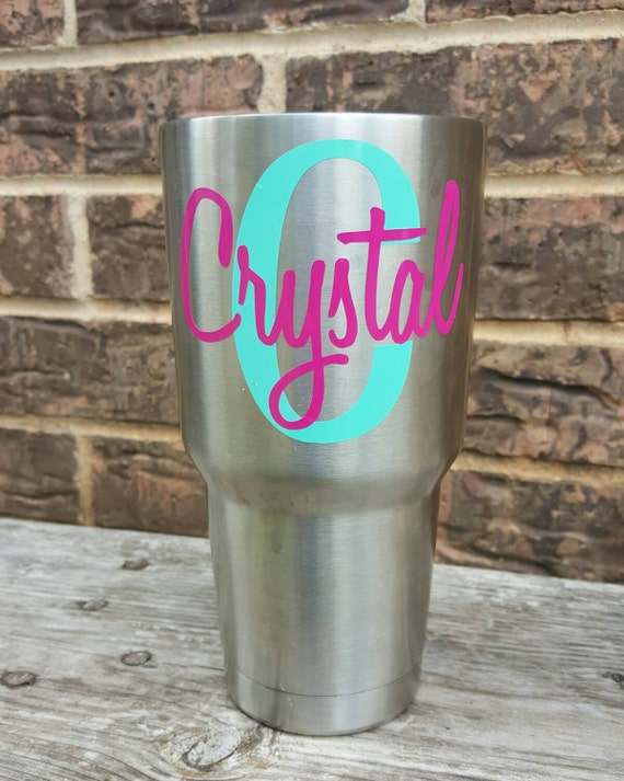 Custom Name personalized tumbler vinyl decal personalized