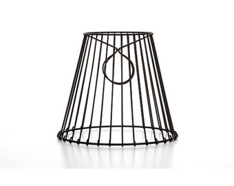 Cleveland Vintage Lighting™ Clip-on Lampshade - Wire - Black - 8 x 7 x 4.5 inches CLE30399A