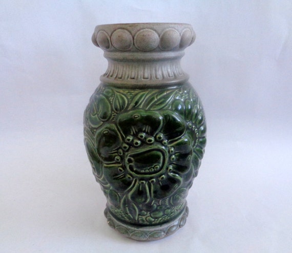 Large Vintage German Green Vase W Germany by LaBoutiqueDeValentin