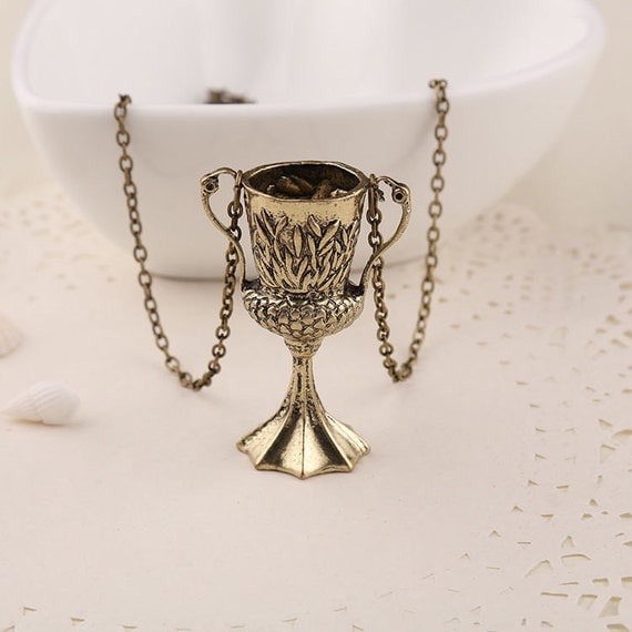 Harry Potter Jewelry. Hufflepuff Helga Cup by ChicbyRose on Etsy