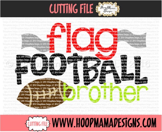 Download Flag Football Brother SVG DXF EPS and png Files for Cutting