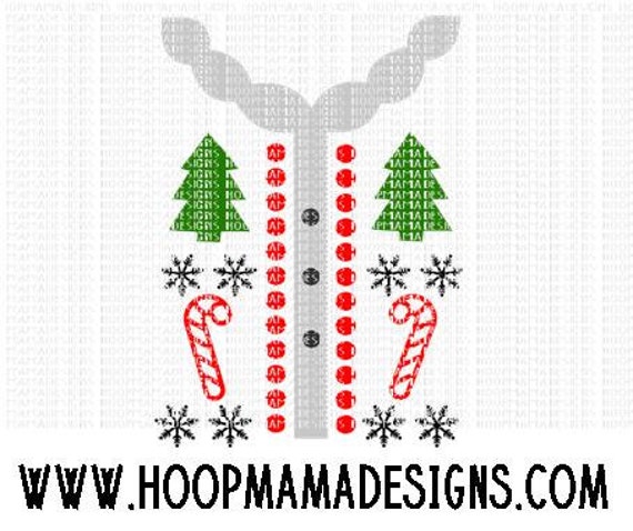 Download Tacky Ugly Sweater Christmas SVG DXF eps and png Files for